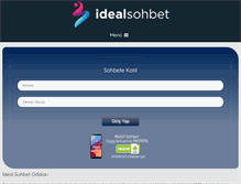 Tablet Screenshot of idealsohbet.com